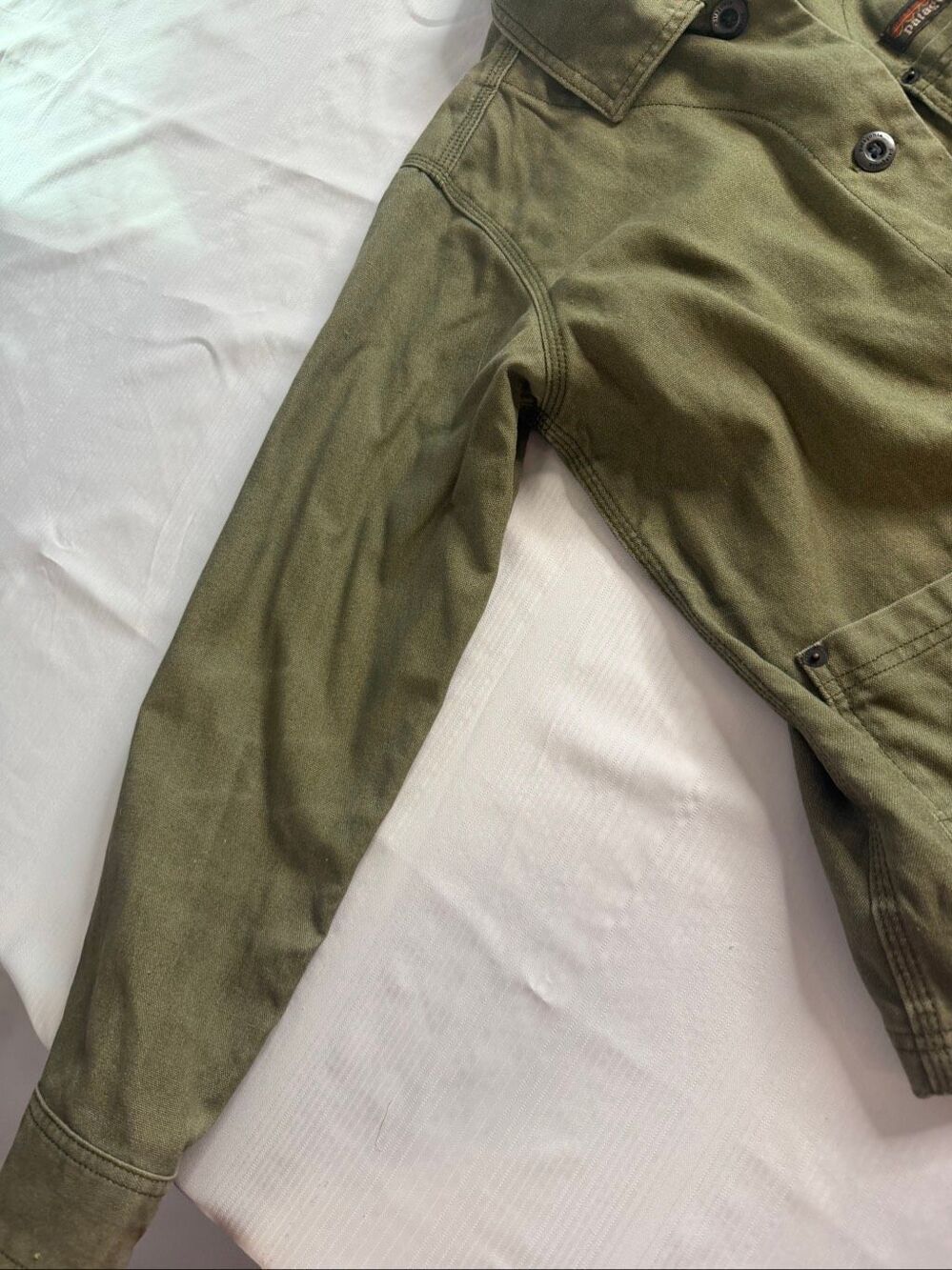 Patagonia Jacket Women’s Green All Seasons Hemp Canvas Chore Coat Size Small - Picture 3 of 12